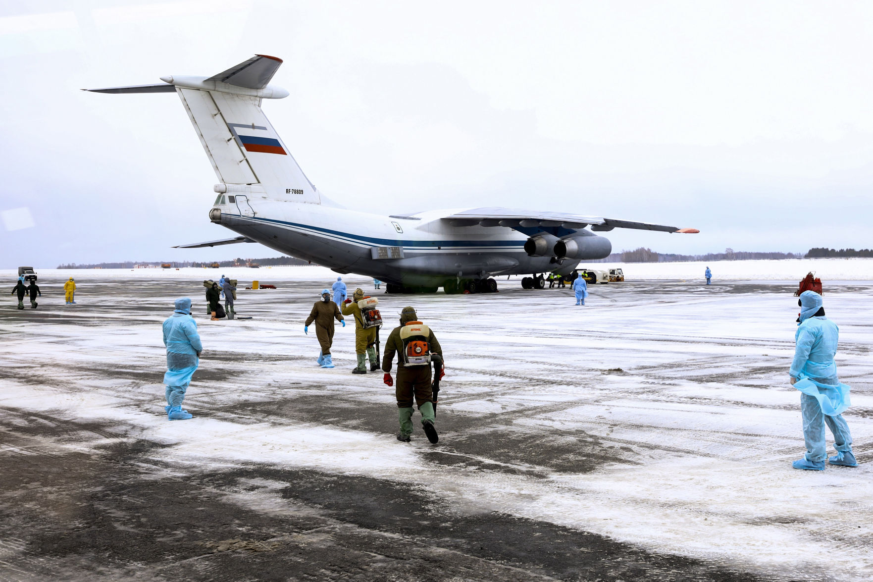 APTOPIX Russia China Outbreak